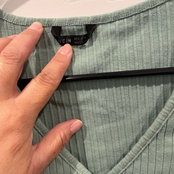 SHEIN sea foam crop top size small - Picture 2 of 3